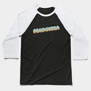 Madonna Retro Typography Faded Style Baseball T-Shirt